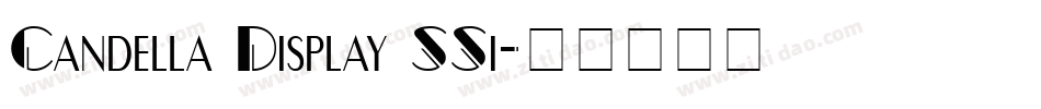Candella Display SSi字体转换